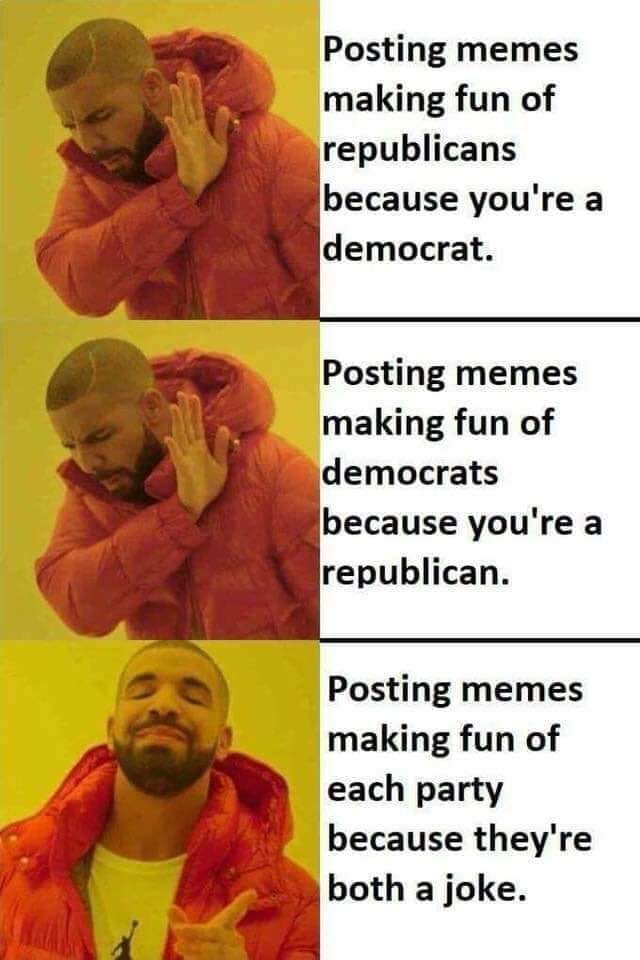 Drake make fun of both parties